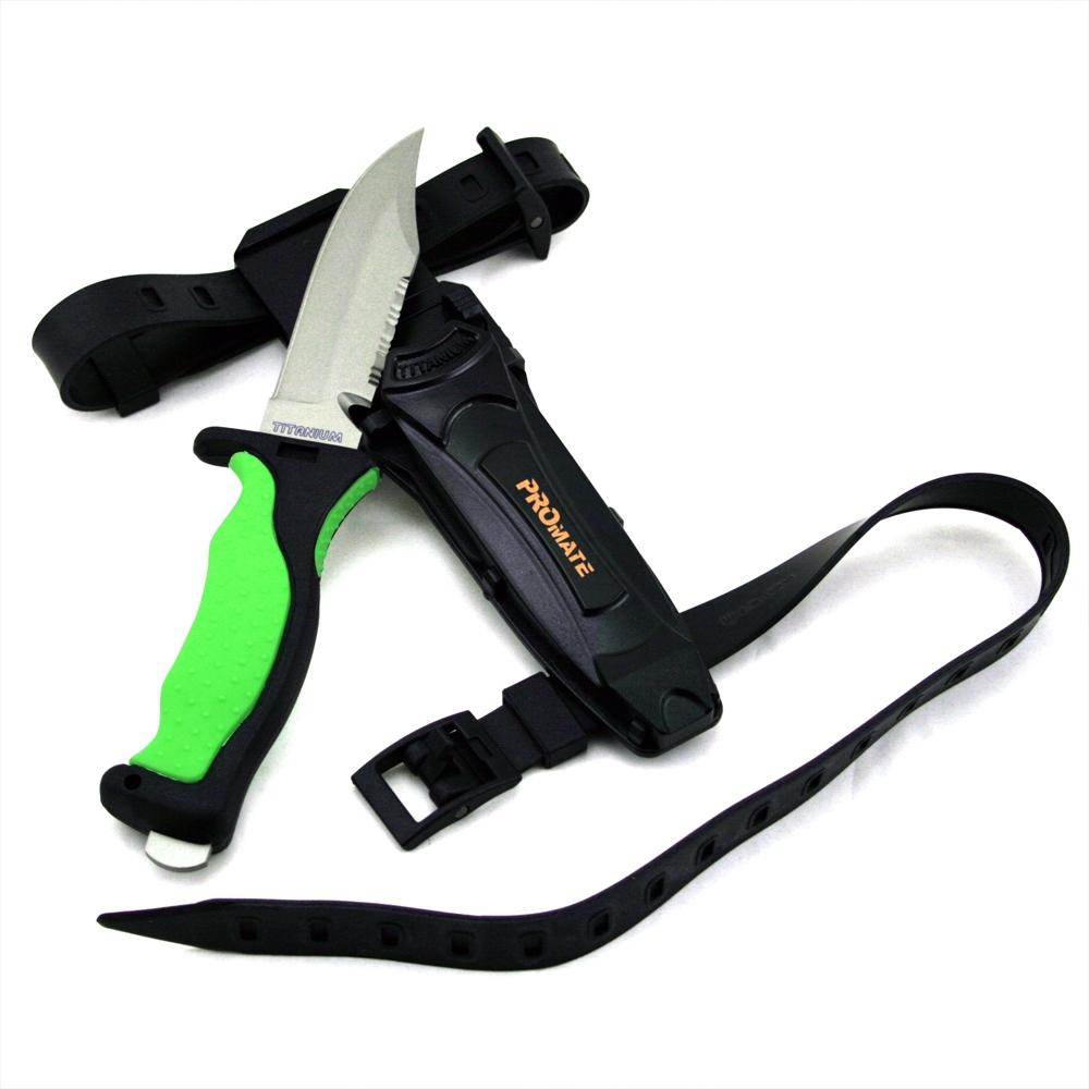  SAALVI Dive Knife - Scuba Diving Knives - Heavy Duty Steel  Blade for Scuba Diving, Snorkeling & Camping – Spearfishing Knife & Wrench  - Adjustable Leg Straps & Sheath 