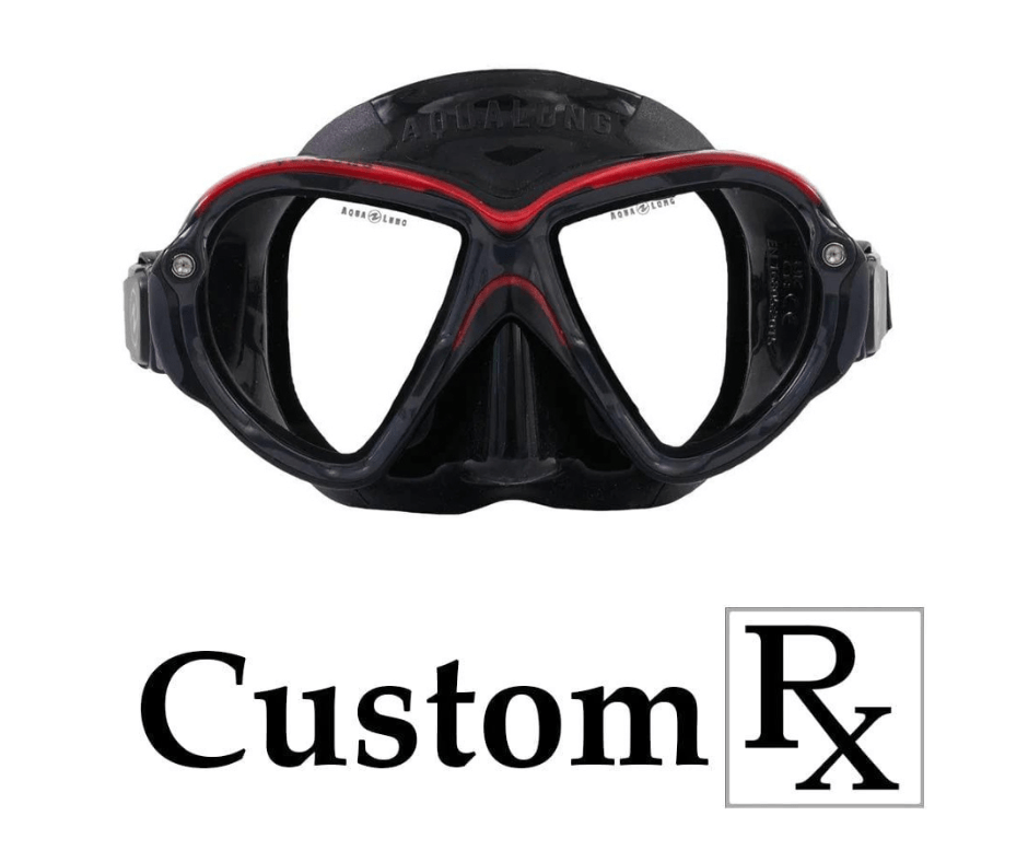 Custom Prescription AquaLung Reveal Ultrafit X2 Scuba Dive Mask