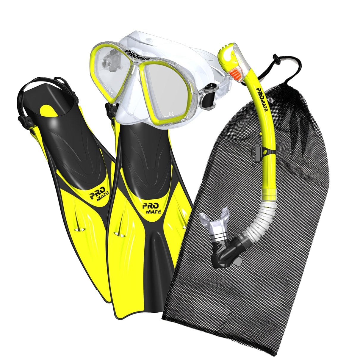 Intime Outdoor Sports Snorkeling Set High-Definition Diving Mask Flexible Adjustable Fins Snorkeling Gear Other L/Xl