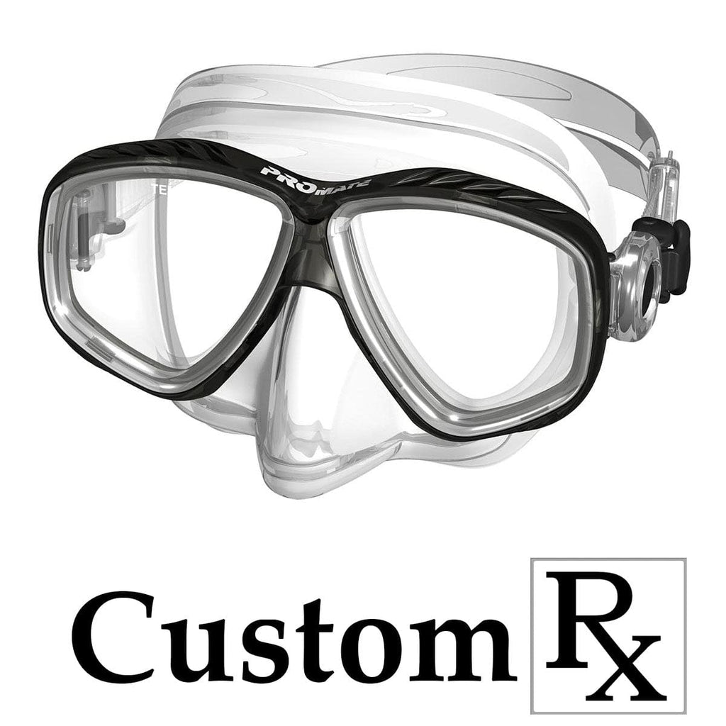 Custom Made Prescription Promate Pro Viewer Scuba Dive Snorkeling Purge Mask - MK285 Custom