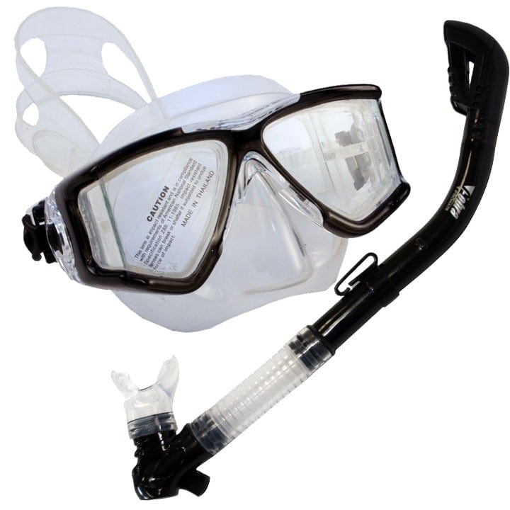 Snorkeling Panoramic View Mask with Dry Snorkel Set  - SCS0007
