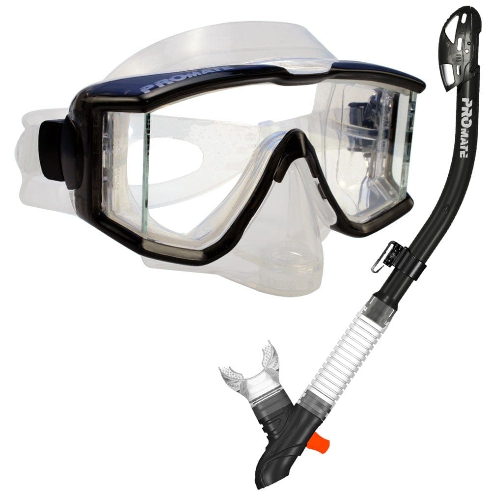 Snorkeling Scuba Dive Snorkel Purge Edgless Mask Gear Set