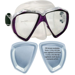 Promate Fish Eyes R/X Prescription Scuba Dive Snorkeling Mask - MK260 RX