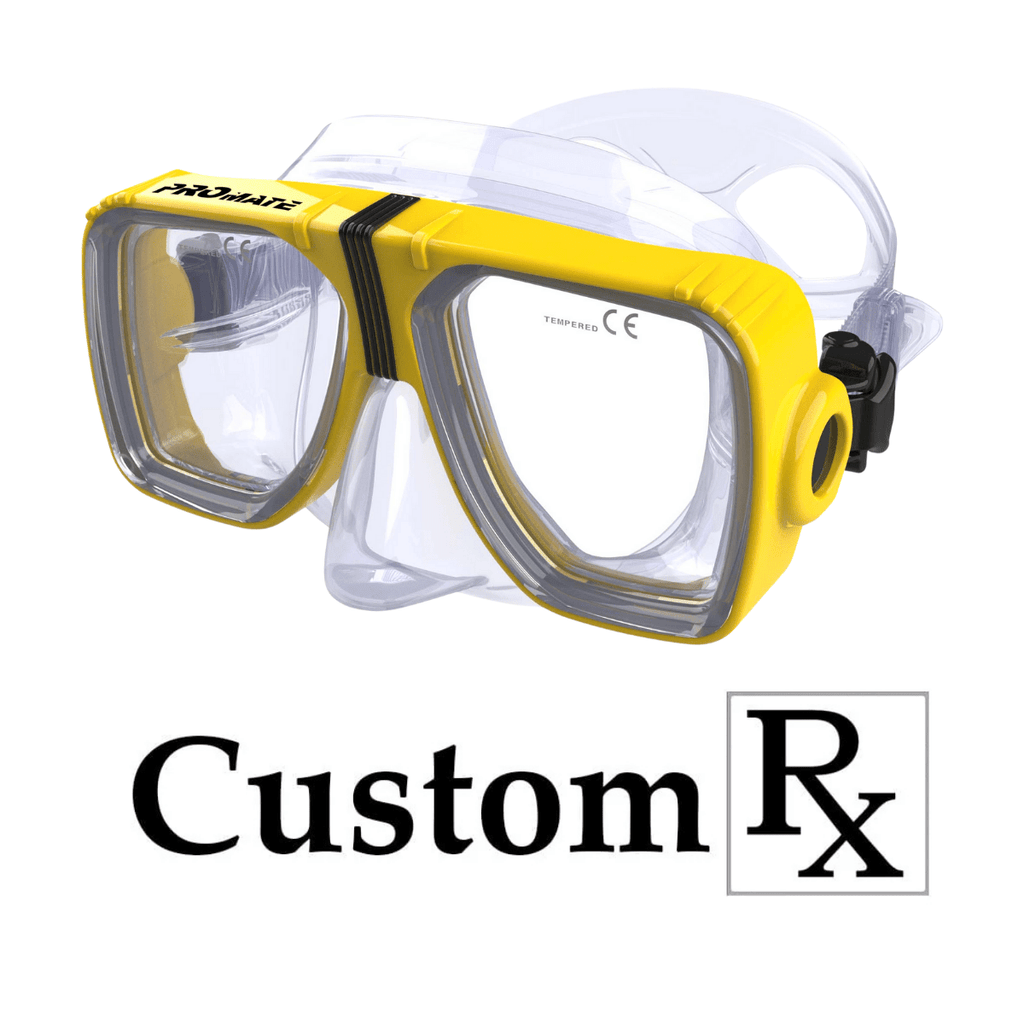 Custom Prescription Lenses on Promate Scope Scuba Dive Snorkeling
