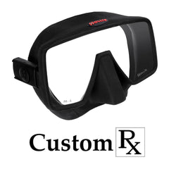 Custom Prescription Hollis M4 Frameless Scuba Dive Mask