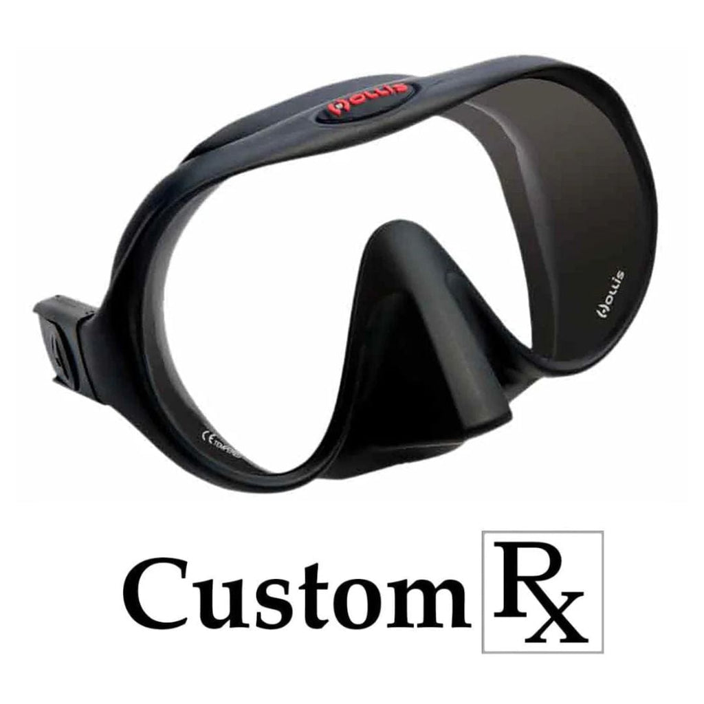 Custom Prescription Hollis M1 Frameless Scuba Dive Mask