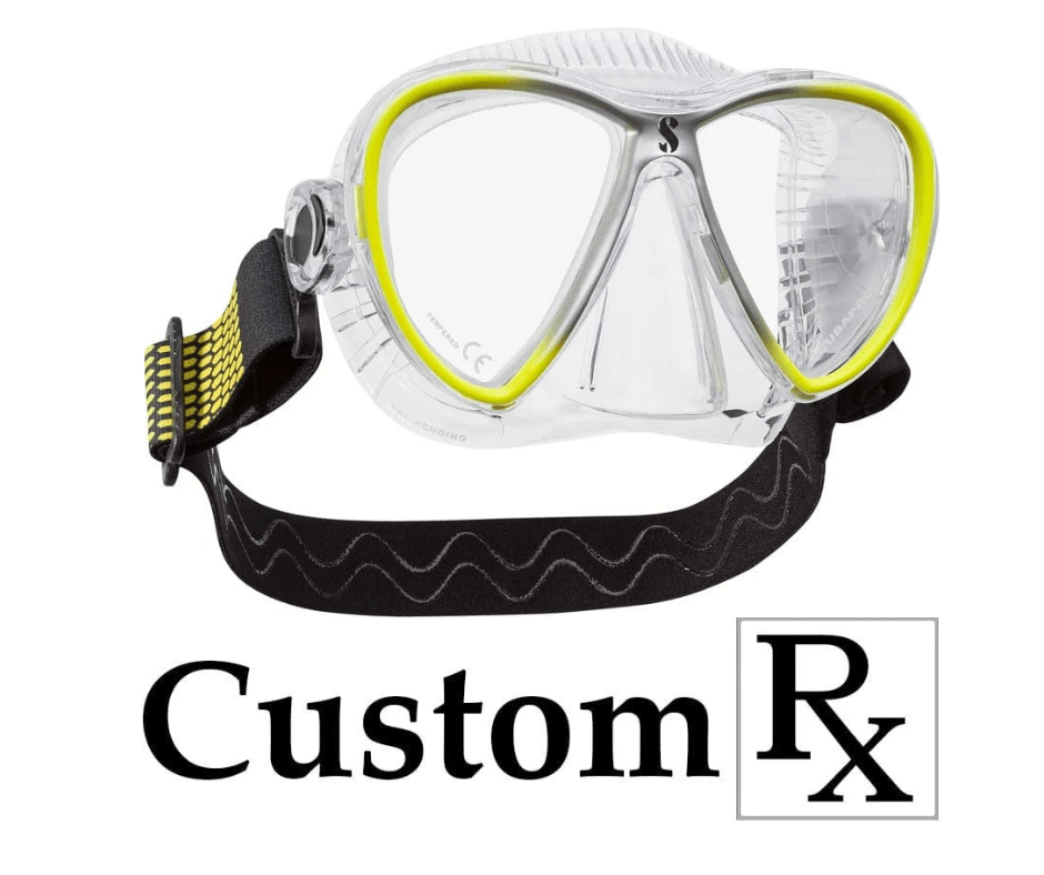 Custom Prescription ScubaPro Synergy Twin Dive Mask with Custom Prescription ScubaPro Synergy Twin Dive Mask with