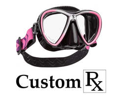 Custom Prescription ScubaPro Synergy Twin Dive Mask with Comfort Strap