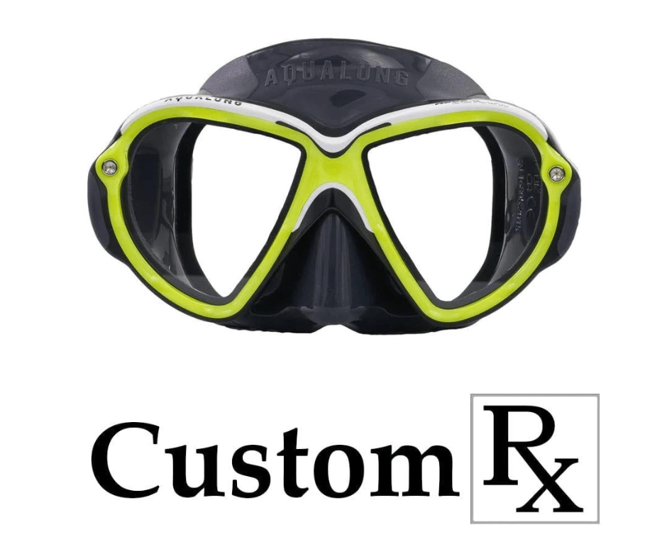 Custom Prescription Aqua Lung Reveal Ultrafit X2 Scuba Dive Mask