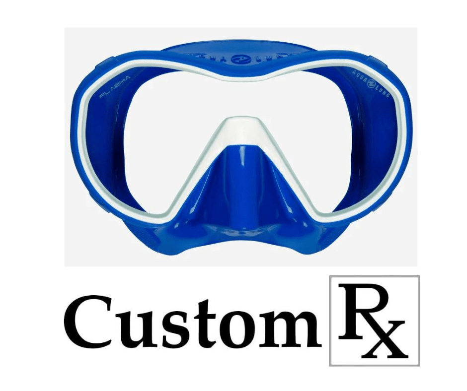 Custom Prescription Aqua Lung Plazma Frameless Scuba Dive Mask