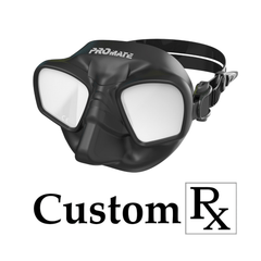 Custom Made Prescription Promate Raptor Frameless Mirrored Scuba Dive Spearfishing Mask - MK700