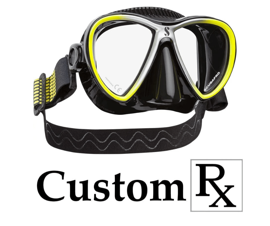 Scubapro Synergy Twin Mask w-Comfort Strap-Black/Yellow