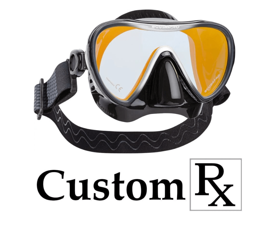 Custom Prescription ScubaPro Synergy 2 Trufit Dive Mask with Comfort Strap