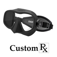 Custom Prescription Oceanic Shadow Frameless Scuba Dive Mask