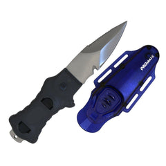 Blue Promate Point Tip Scuba Diving Snorkeling BC Backup Compact 3 Inch 304 Stainless Steel Knife