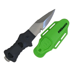 Green Promate Point Tip Scuba Diving Snorkeling BC Backup Compact 3 Inch 304 Stainless Steel Knife