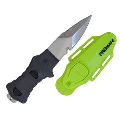 Yellow Promate Point Tip Scuba Diving Snorkeling BC Backup Compact 3 Inch 304 Stainless Steel Knife