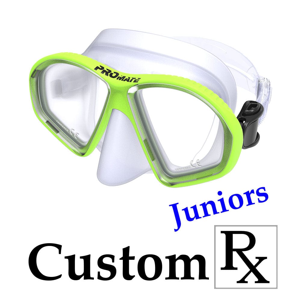 Custom Made Prescription Promate Spectrum Junior Scuba Dive Snorkeling Mask - MK298 Custom