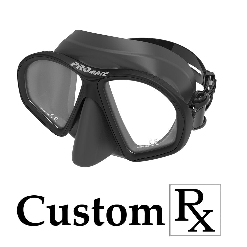 Custom Made Prescription Promate Spectrum Adult Scuba Dive Snorkeling RX Mask - MK299 Custom