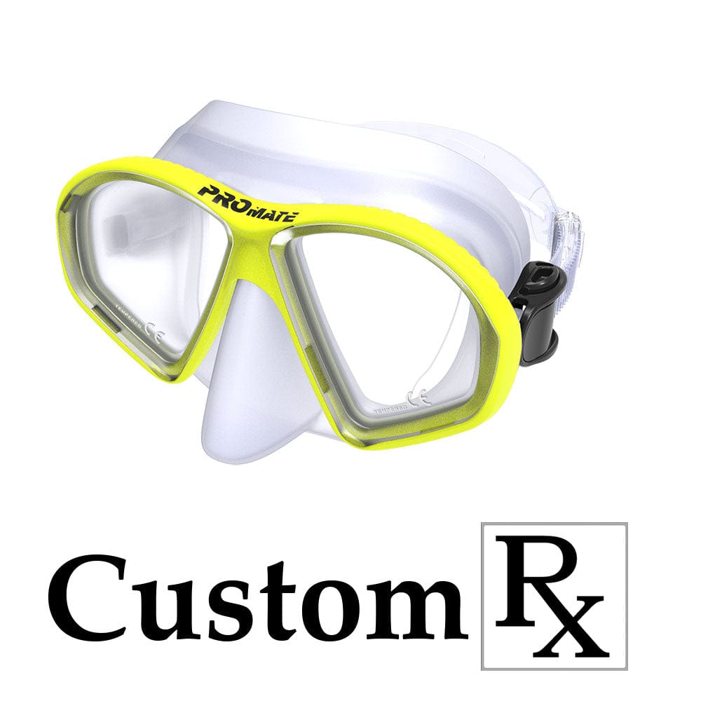Custom Made Prescription Promate Spectrum Adult Scuba Dive Snorkeling Mask