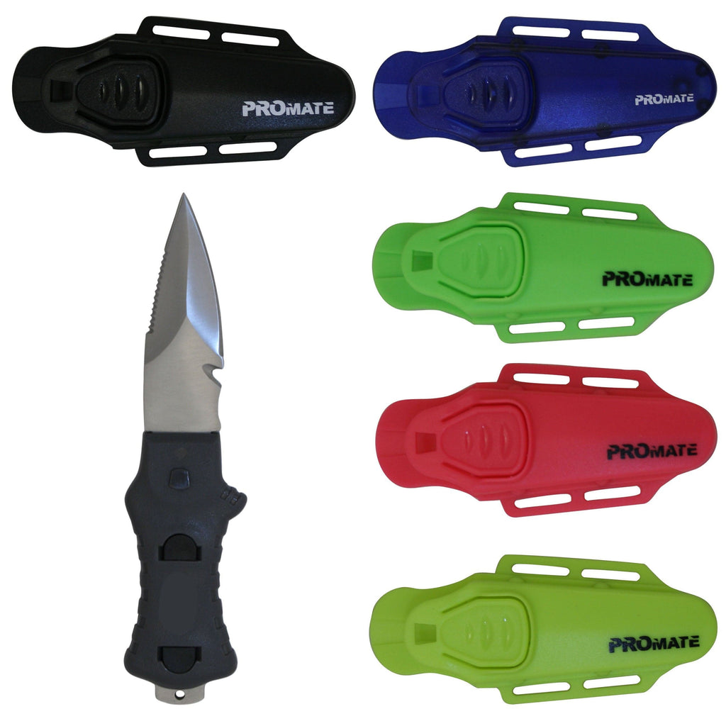 Promate Point Tip Scuba Diving Snorkeling BC Backup Compact 3 Inch 304 Stainless Steel Knife