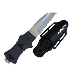 Black Promate Serrate Scuba Dive Snorkeling BC Serrated 3 Inch Knife