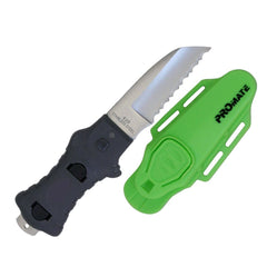 Green Promate Serrate Scuba Dive Snorkeling BC Serrated 3 Inch Knife