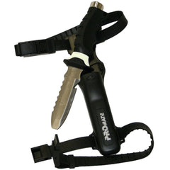 White Promate Barracuda Blunt Tip Blade Scuba Diving Snorkeling Knife Quick Release Straps