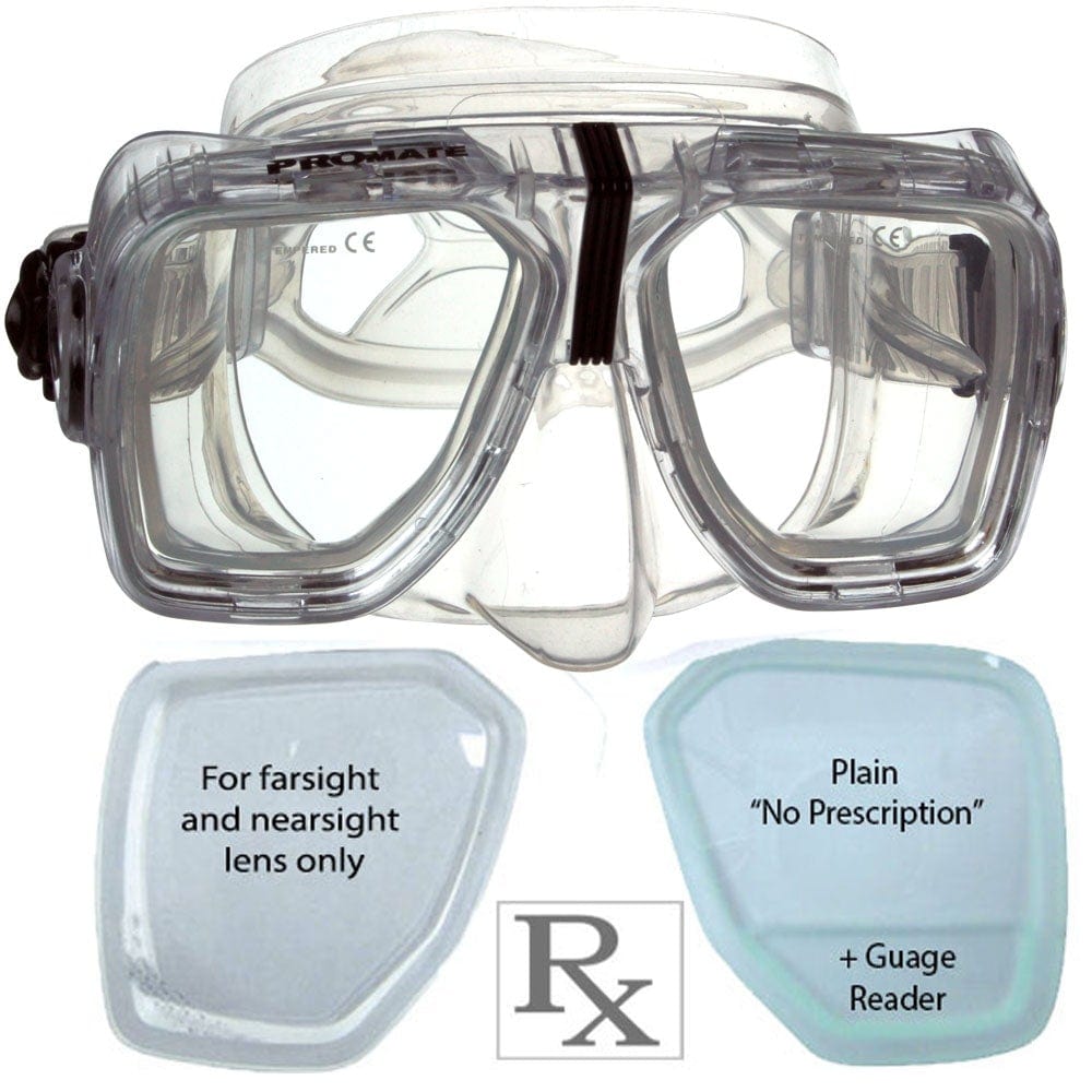 Prescription Snorkeling Goggles For Glasses Promate Scope Mask