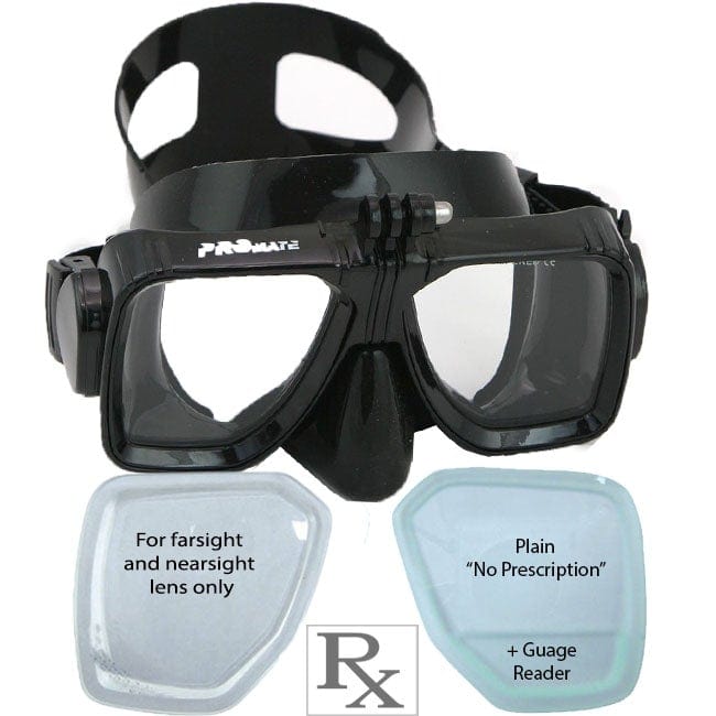 Promate Scanner GoPro Mount Prescription Scuba Dive Snorkeling Mask - MK250CM RX