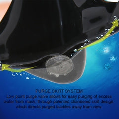Snorkeling Set DRY Snorkel Scuba Dive PURGE Mask w/ COLOR CORRECTION Lenses Gear - SCS0030V