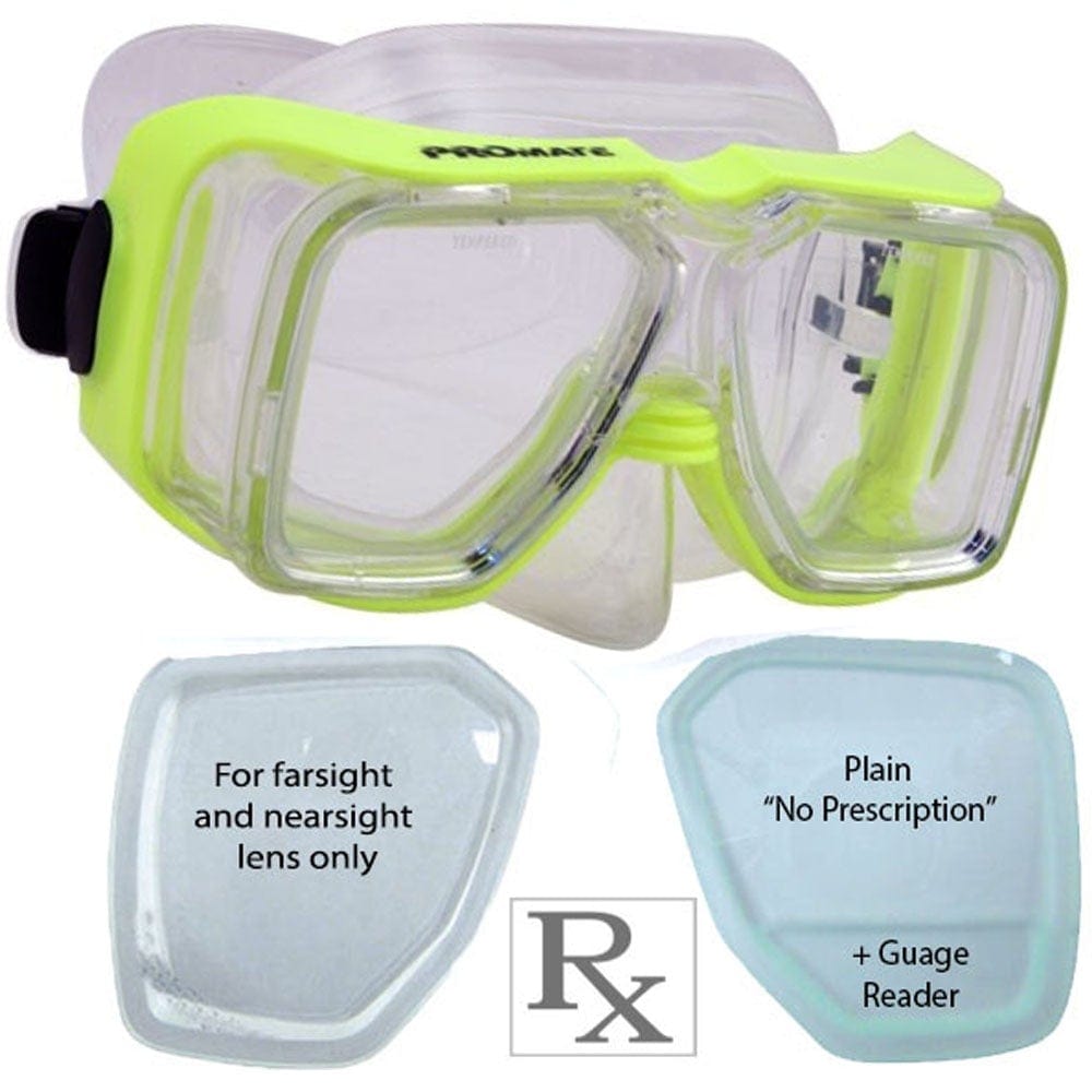 Promate Super Scanner Prescription R/X Scuba Dive Snorkeling Mask - MK450 RX