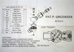 Promate 360 Degree Octo Swivel Adapter Connector for Scuba Dive - PI020