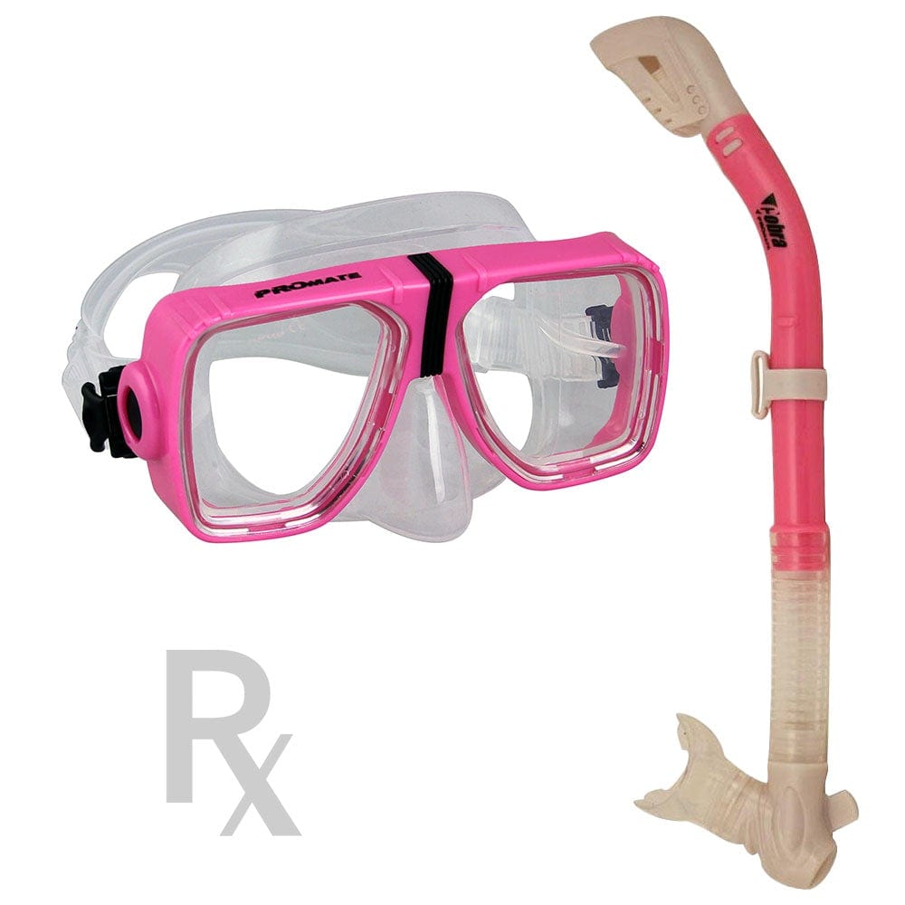 PROMATE Scope Snorkeling Scuba Diving Prescription Mask with Ultra Dry