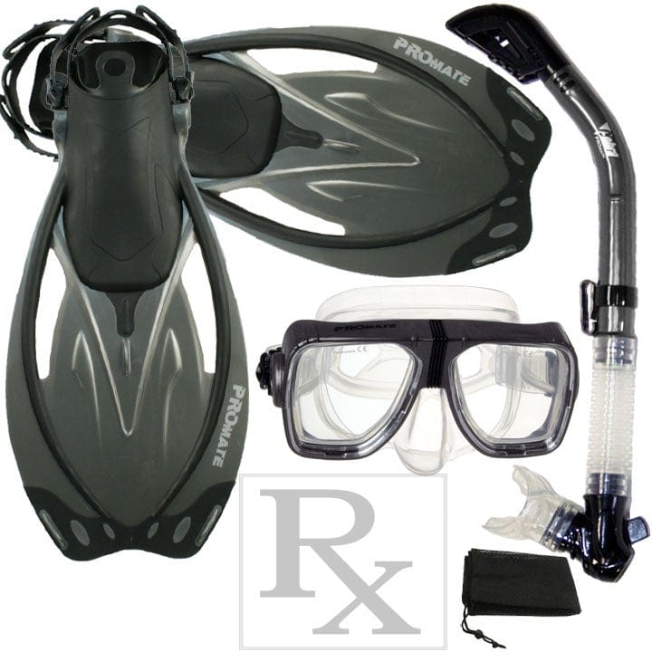 Promate Scope Prescription Scuba Dive Snorkeling Mask with Optical  Corrective Lenses - MK245 RX – GetWetStore