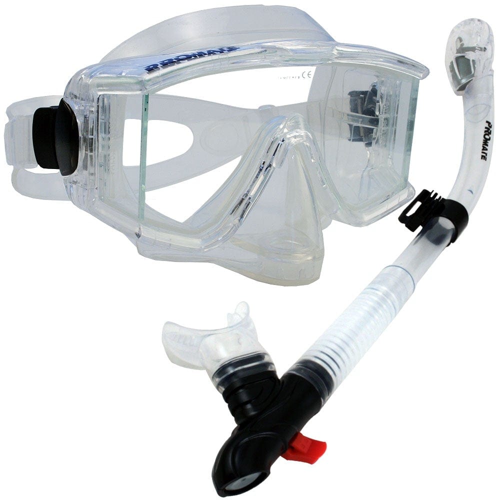Snorkeling Scuba Dive Snorkel Purge Edgless Mask Gear Set - SCS0027 ...