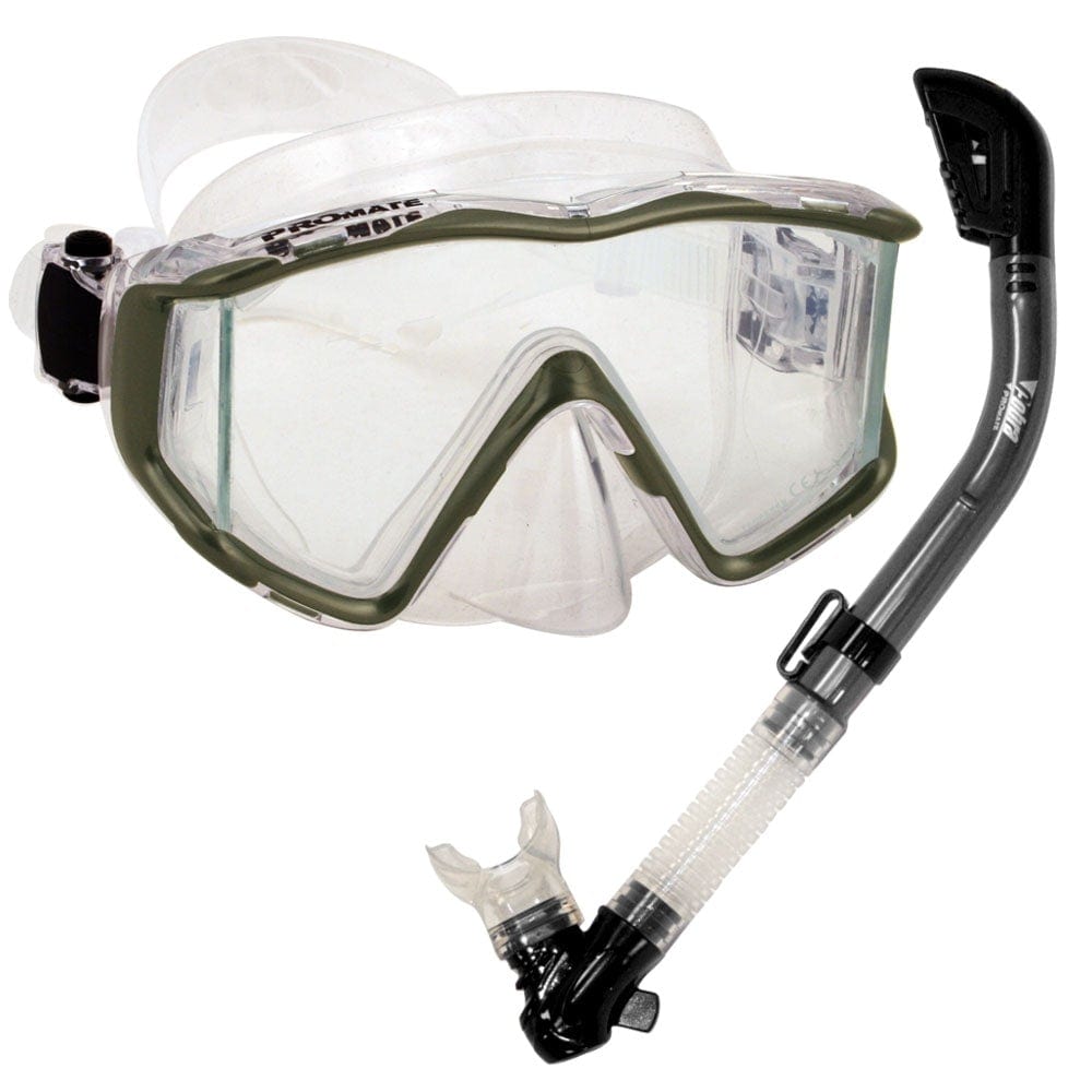 Snorkeling Scuba Dive Panoramic Mask Dry Snorkel Set - SCS0028 ...