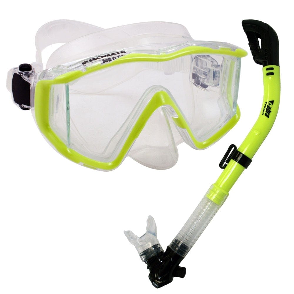 Snorkeling Scuba Dive Panoramic Mask Dry Snorkel Set - SCS0028 ...