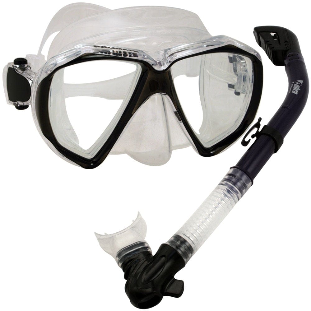 deluxe dive gear Snorkeling Scuba Dive Dry Snorkel Mask Deluxe Gear Set