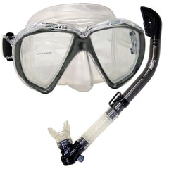 Snorkeling Scuba Dive Dry Snorkel Mask Deluxe Gear Set - SCS0031