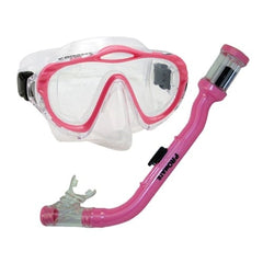 Junior Snorkeling Scuba Dive PURGE Mask DRY Snorkel Gear Set for kids - SCS0035