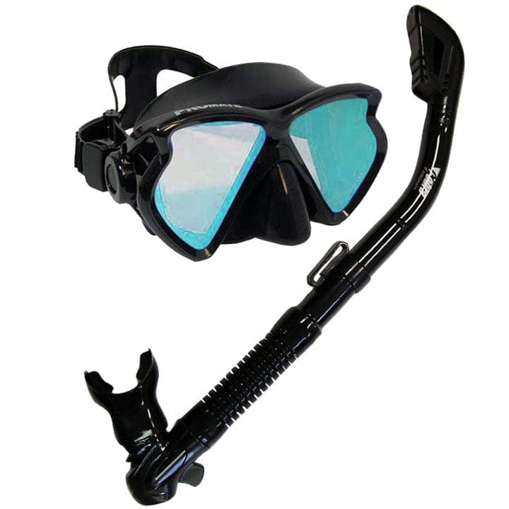 Matrix Snorkeling Scuba Dive Dry Snorkel Color Correction Mask Gear Set - SCS0036V