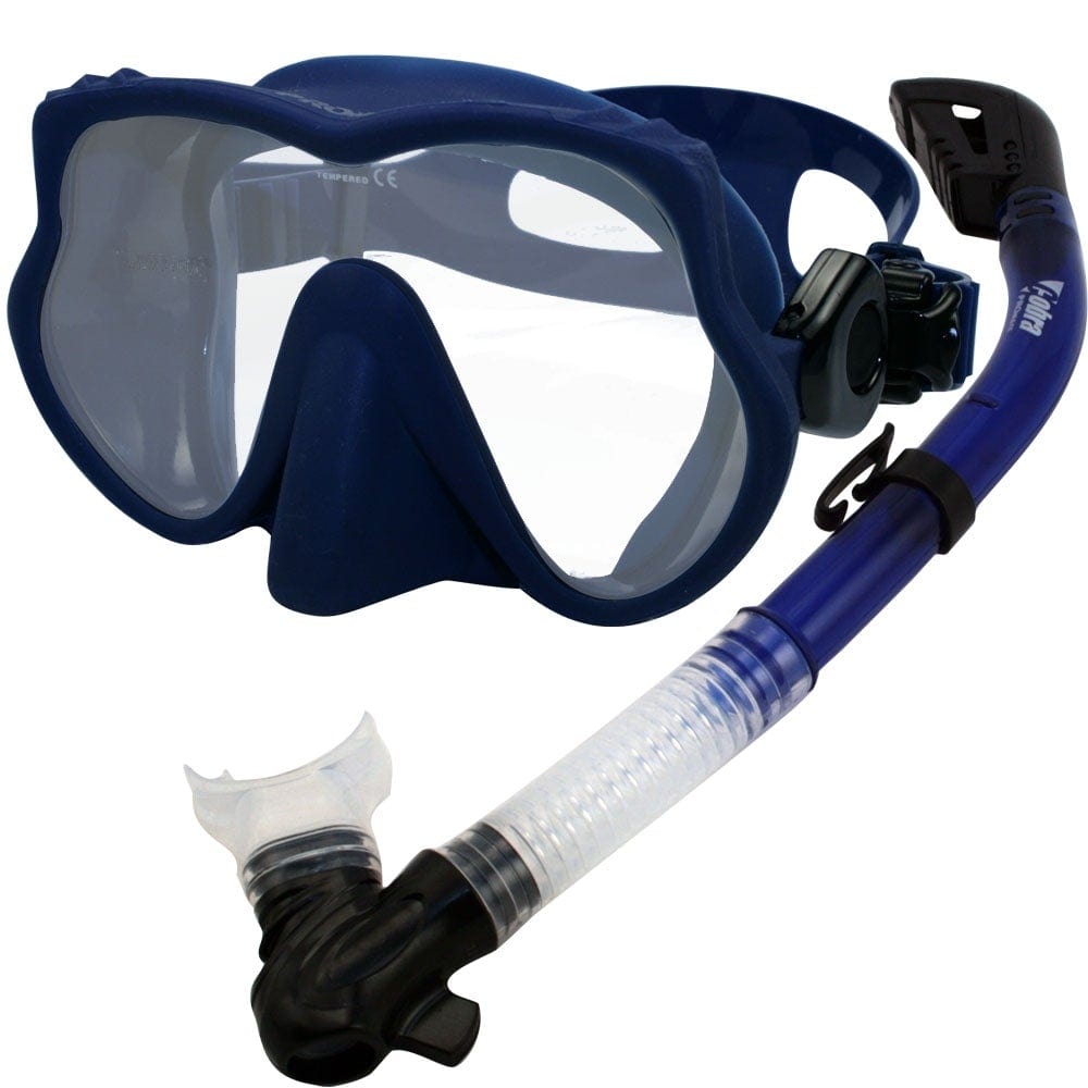Devil Snorkeling Scuba Diving Frameless Mask Snorkel Gear Set - SCS0039 ...