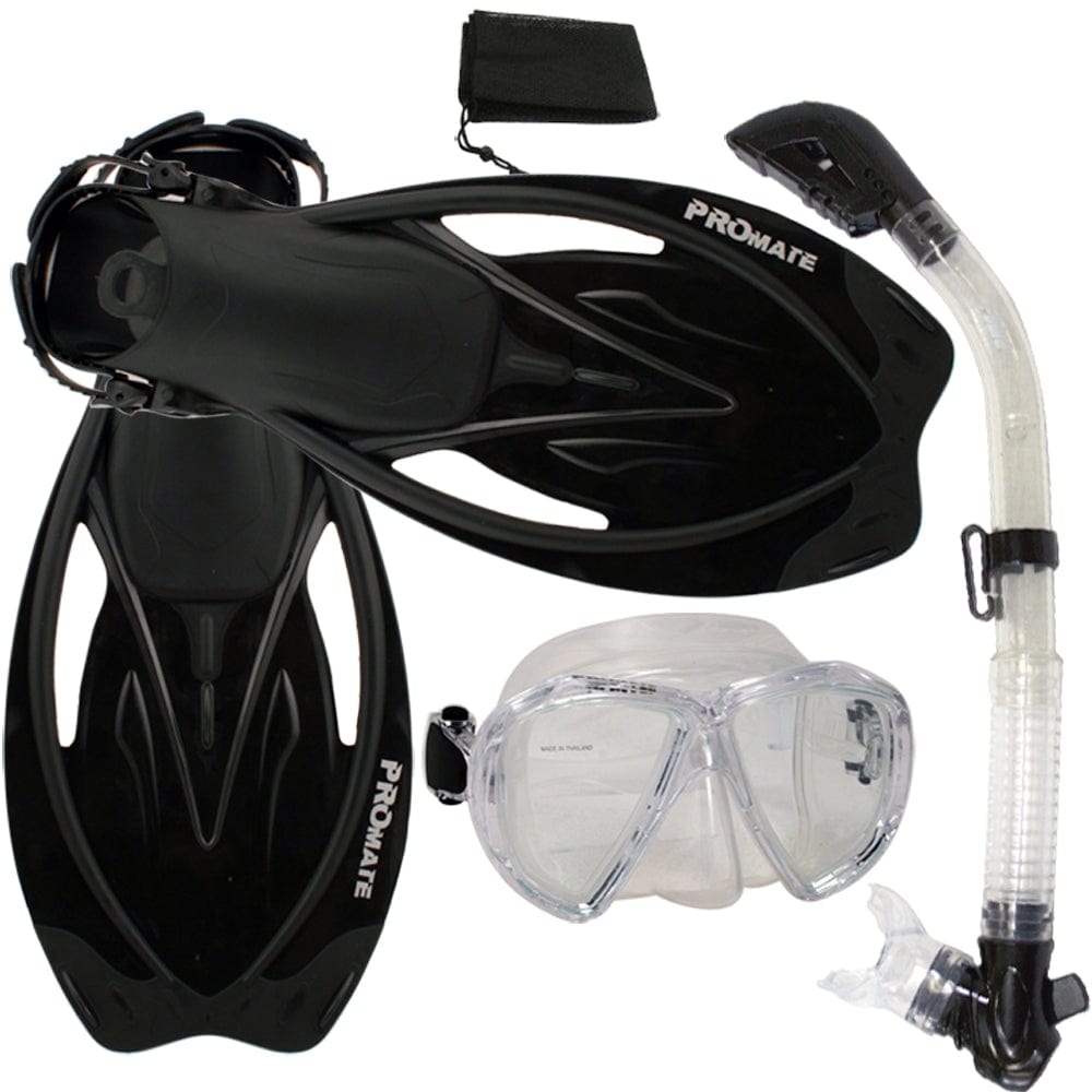 Snorkeling Dive Dry Snorkel Mask Fins Gear Set - SCS0042 – GetWetStore