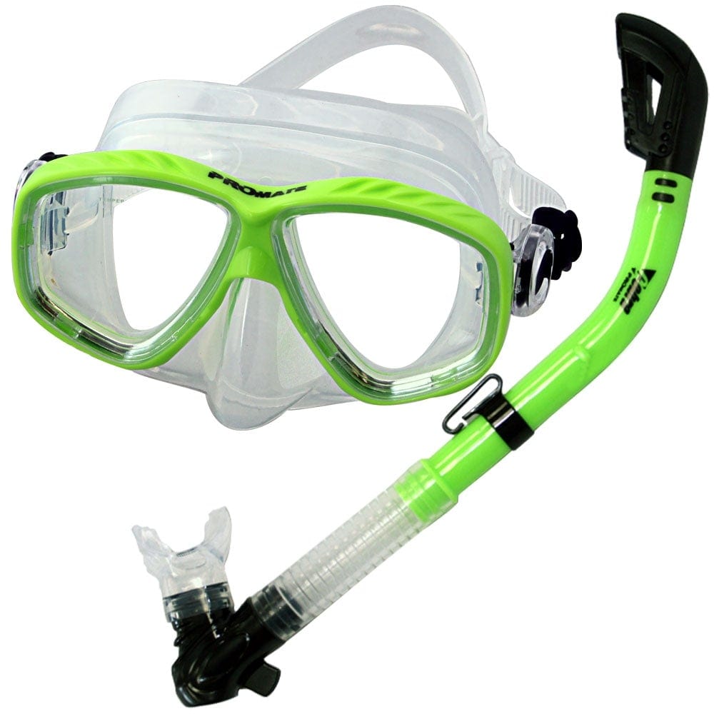 goggles snorkel set Snorkel & Mask Combo set for Dry Snorkeling Scuba Diving
