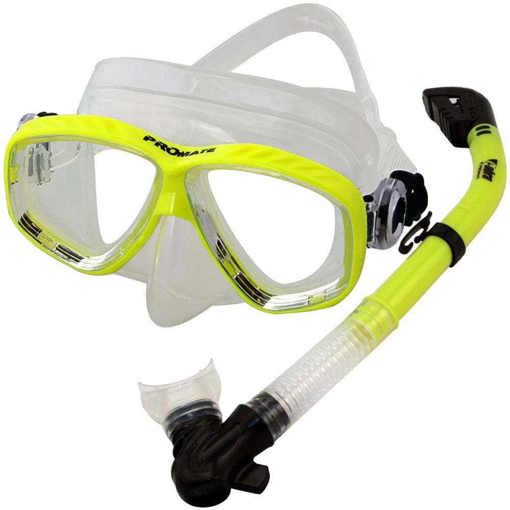 Scuba Dive Fins Boots Dry Snorkel Mask Gear Set - SCS0062