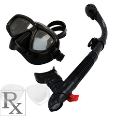 PROMATE Sea Viewer Snorkeling Scuba Diving Prescription Mask with Ultra Dry Snorkel Set - SCS0093 RX