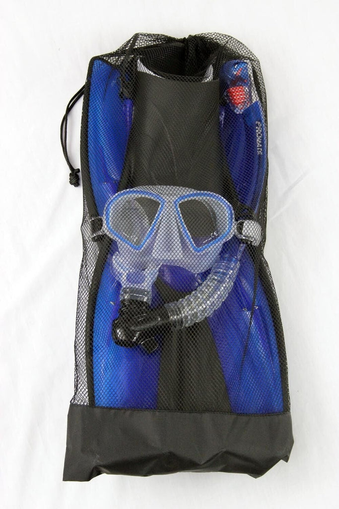 PROMATE Spectrum Adult Snorkeling Mask Fins Dry Snorkel Mesh Bag