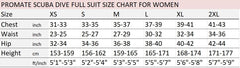 Promate 5/3mm Women's Hooded Vest for Scuba Dive, Snorkeling - DS352