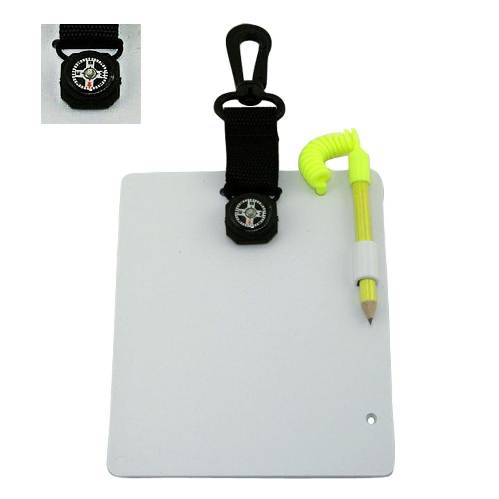 Promate 6" * 5" Underwater Writing Slate for Scuba Dive with Compass - Small - WS066
